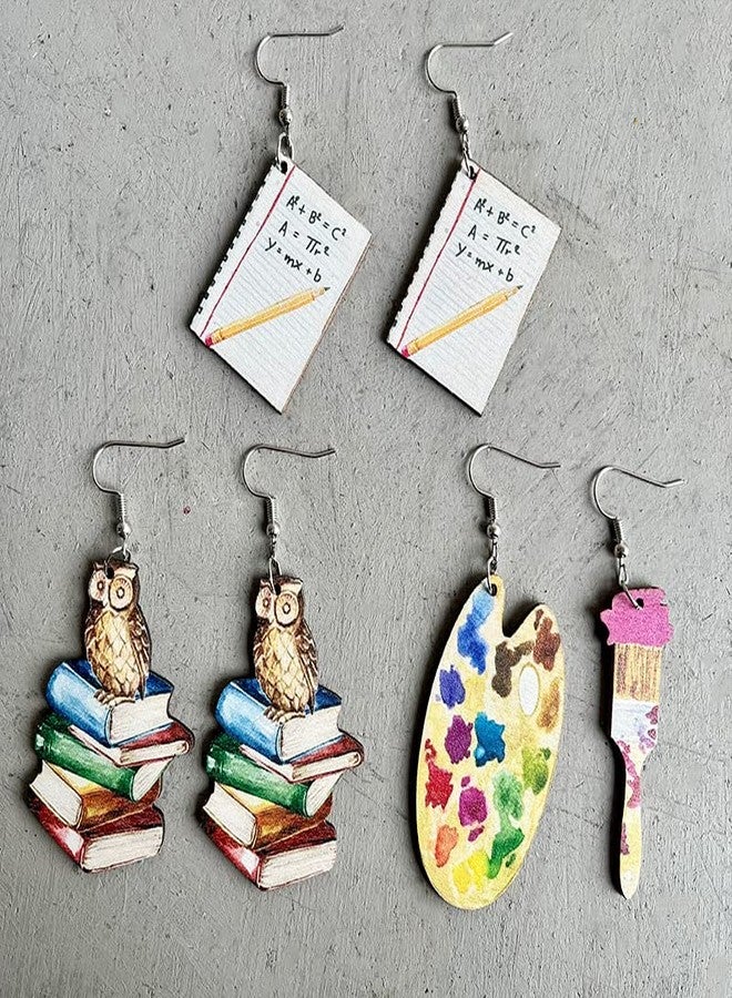 FORUBUS Lovely Owl Book Dangle Earrings - Unique Teacher's Day Jewelry-owl - Image 3